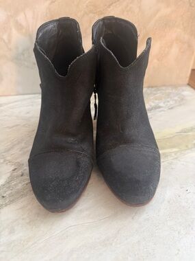 rag & bone Black Suede Ankle Booties